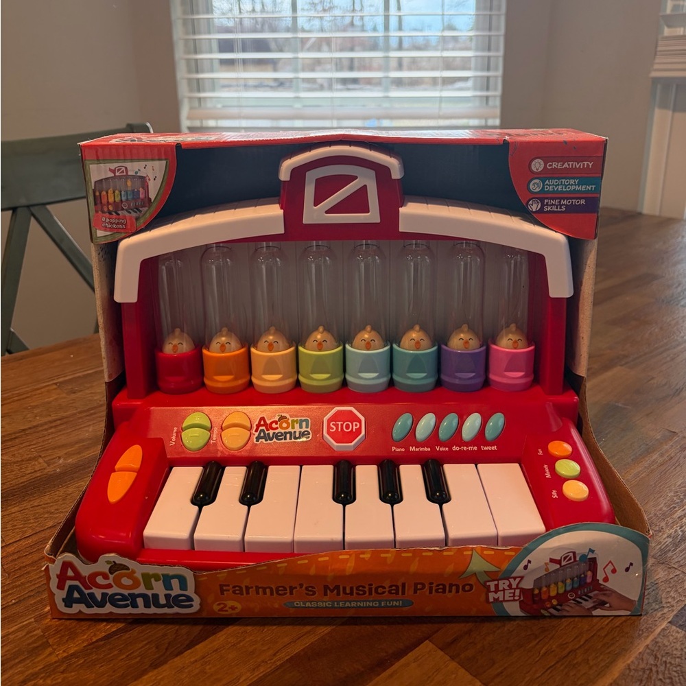 Farmer's Musical Piano - Red and Multicolor